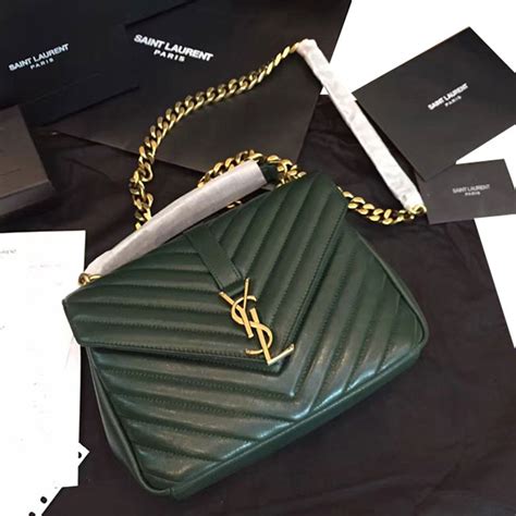 green ysl bag